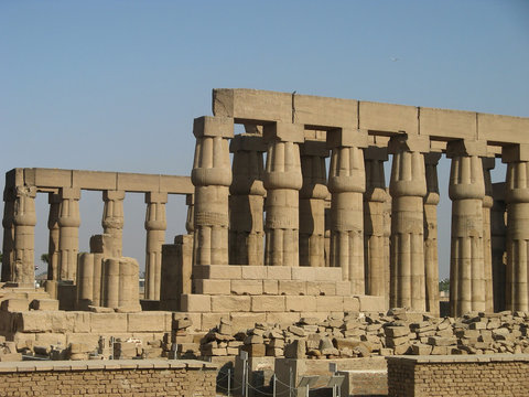 Columns in Luxor Temple in Luxor - Travel Egypt