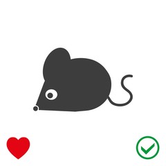 mouse icon stock vector illustration flat design
