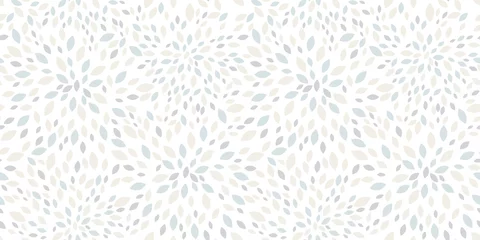 Wall murals White Vector light grey leaves bursts seamless repeat pattern design background texture. Perfect for modern greeting cards, wallpaper, fabric, home decor, wrapping projects.