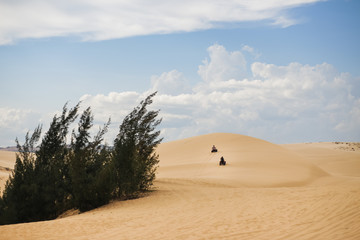 White Sand Dunes, Mui Ne, located in the south of Vietnam