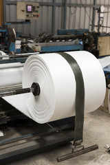 Rolling process of plastic sack