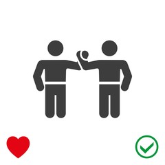 greeting icon stock vector illustration flat design