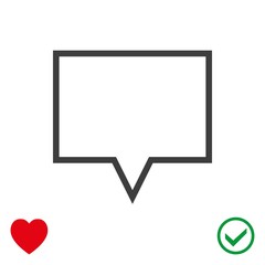 Speech Bubbles Icon. Chat pictogram icon stock vector illustration