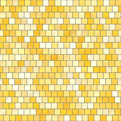 ceramic yellow orange mosaic background seamless texture in swimming pool or kitchen