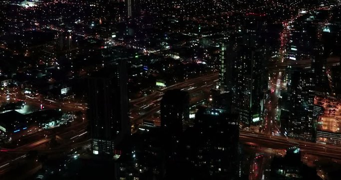 Melbourne Time Lapse from Eureka Tower, Night