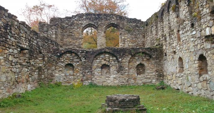 Antique georgian Ikalto monastery in Telavi , Kakheti , Georgia