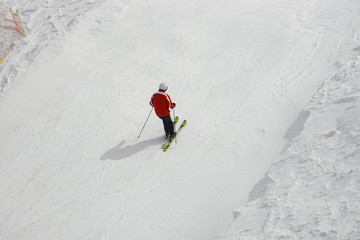 A popular snow ski trip to Switzerland in the winter, so there is a high mountains terrain, beautiful and famous destinations.Alps Mountain from Jungfrau in Europe