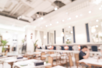 abstract blur in restaurant
