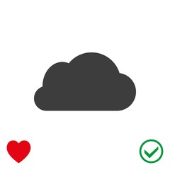 cloud icon stock vector illustration flat design