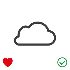 cloud icon stock vector illustration flat design