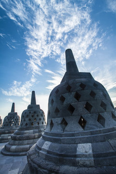 Amazing Borobudur Hindu temple at Indonesia. It's very incredible with construction pattern with volcanic rock.