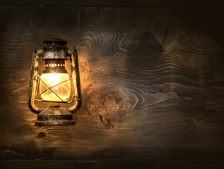 The old kerosene lantern