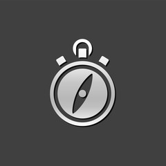 Metallic Icon - Compass