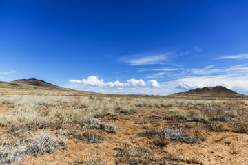 Fototapeta na wymiar volcanoes in the high desert 