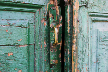 An ancient door handle in Tbilisi Georgia