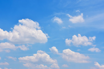 Naklejka na ściany i meble blue sky and clouds in summer background.