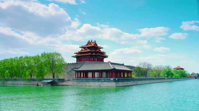 Forbidden City , Beijing, China. 4k Timelapse