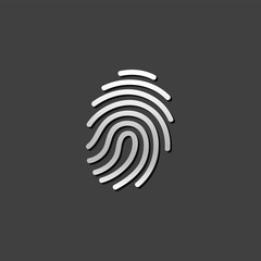 Metallic Icon - Fingerprint