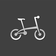 Metallic Icon - Folding bicycle