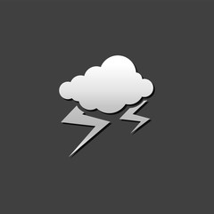 Metallic Icon - Weather overcast storm