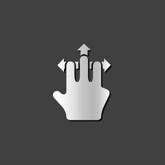 Metallic Icon - Gesture