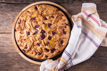 Homemade apple pie