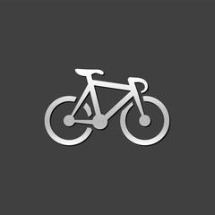 Metallic Icon - Track bicycle
