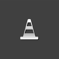 Metallic Icon - Traffic cone
