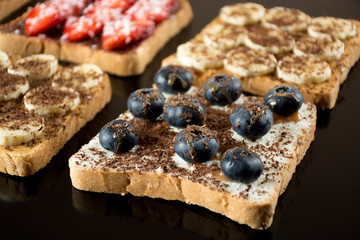 Sweet sandwiches fo breakfast