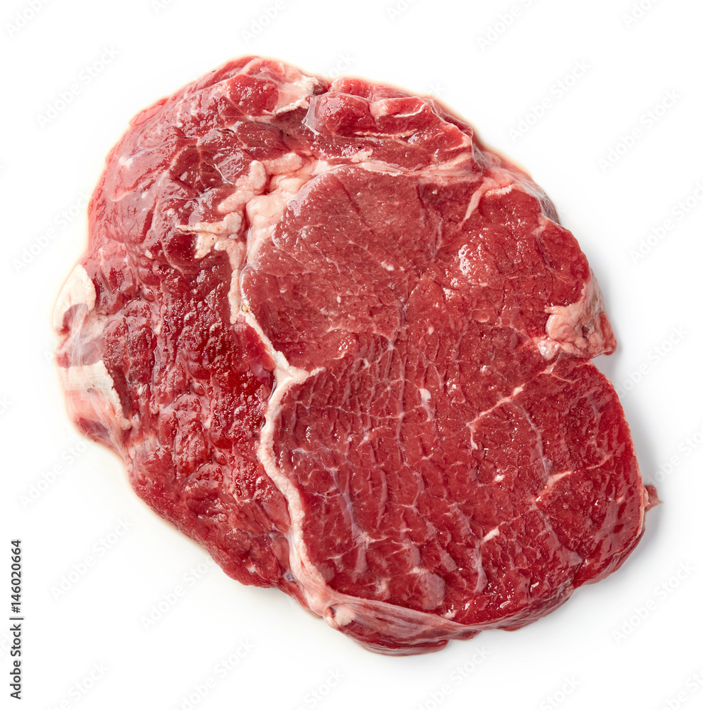 Wall mural fresh raw rib eye steak