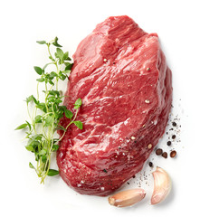 fresh raw beef steak