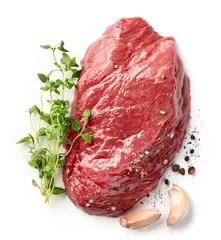 Papier Peint photo autocollant Steakhouse fresh raw beef steak