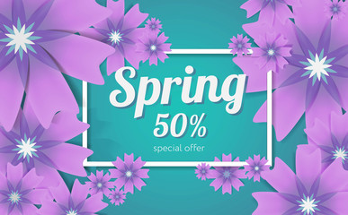  Spring or summer design for greeting cards. flowers set.