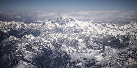 Aerial view of   Mount Everest, Himalayas