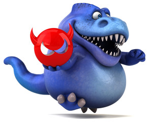 Fun dinosaur - 3D Illustration