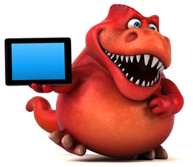 Fun dinosaur - 3D Illustration