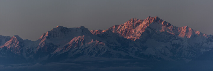 Sonnenuntergang auf dem Kangchenjunga