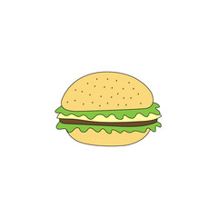 Hamburger icon vector illustration