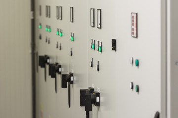 Switchboards with control elements in the substation.