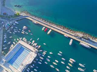 Beautiful view from the top of the marina