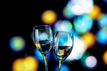 白ワインで乾杯