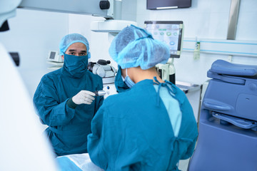 In operating room