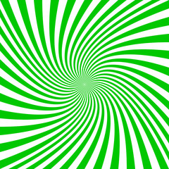 Green and white spiral design background