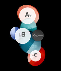 Geometrical abstract infographics banner template