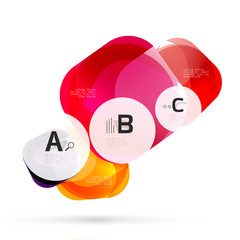Squares on white with sample text