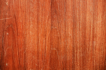 Naklejka premium Red wood plank texture background 