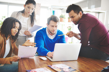 Perfect collaboration between work mates