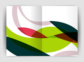 Wave design business brochure or annual report cover