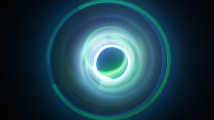 Dynamic circles long exposure light painting