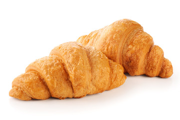 Croissant isolated on white background